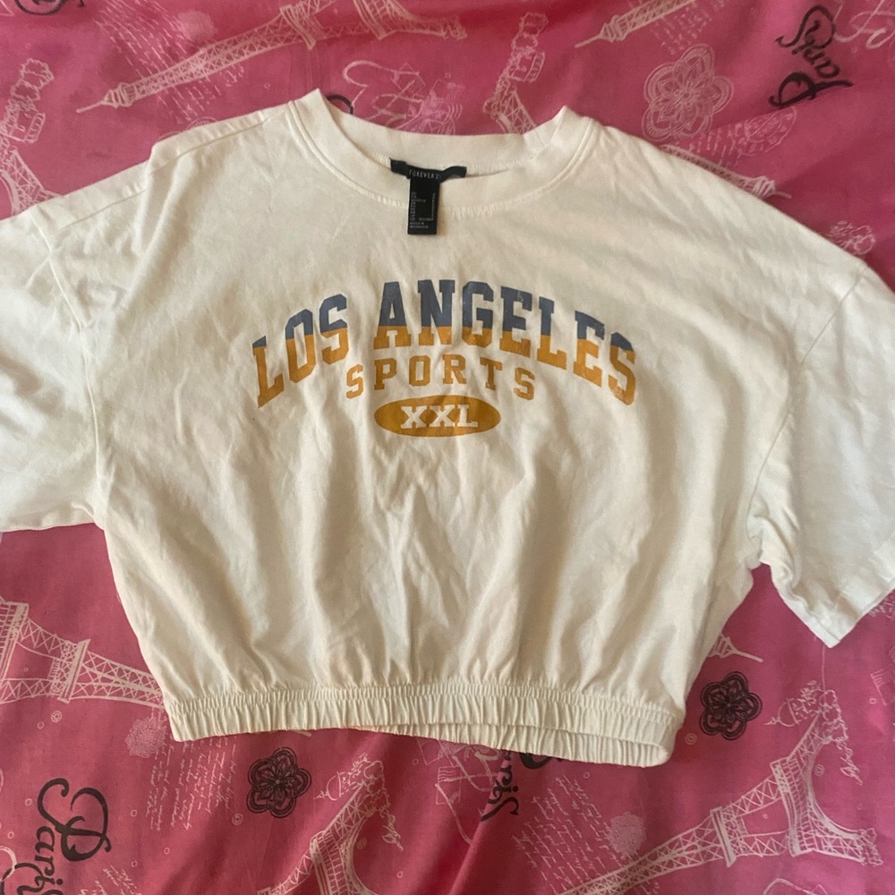 los angeles sports croptop